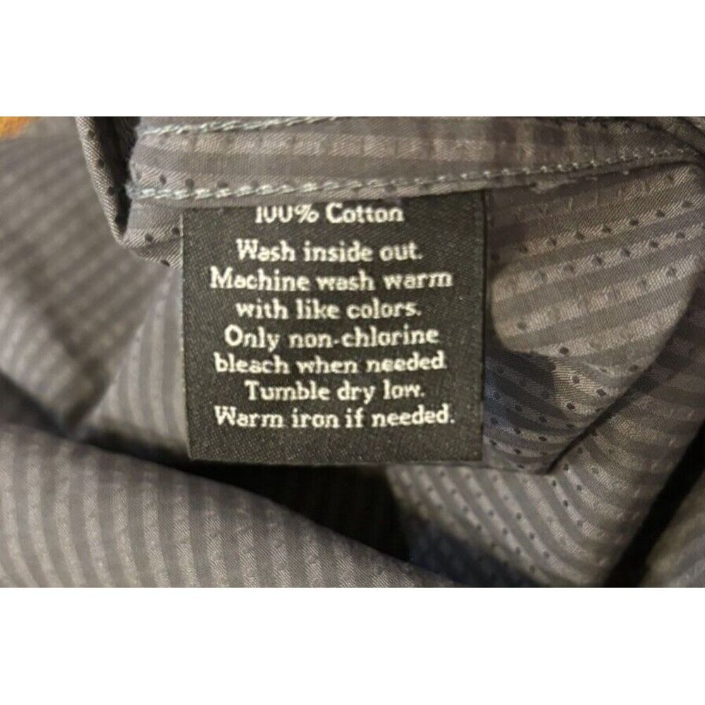 Rock & Republic Men's Sz XXL Long Sleeve Button Down Shirt‎ Gray Pockets - Picture 4 of 7